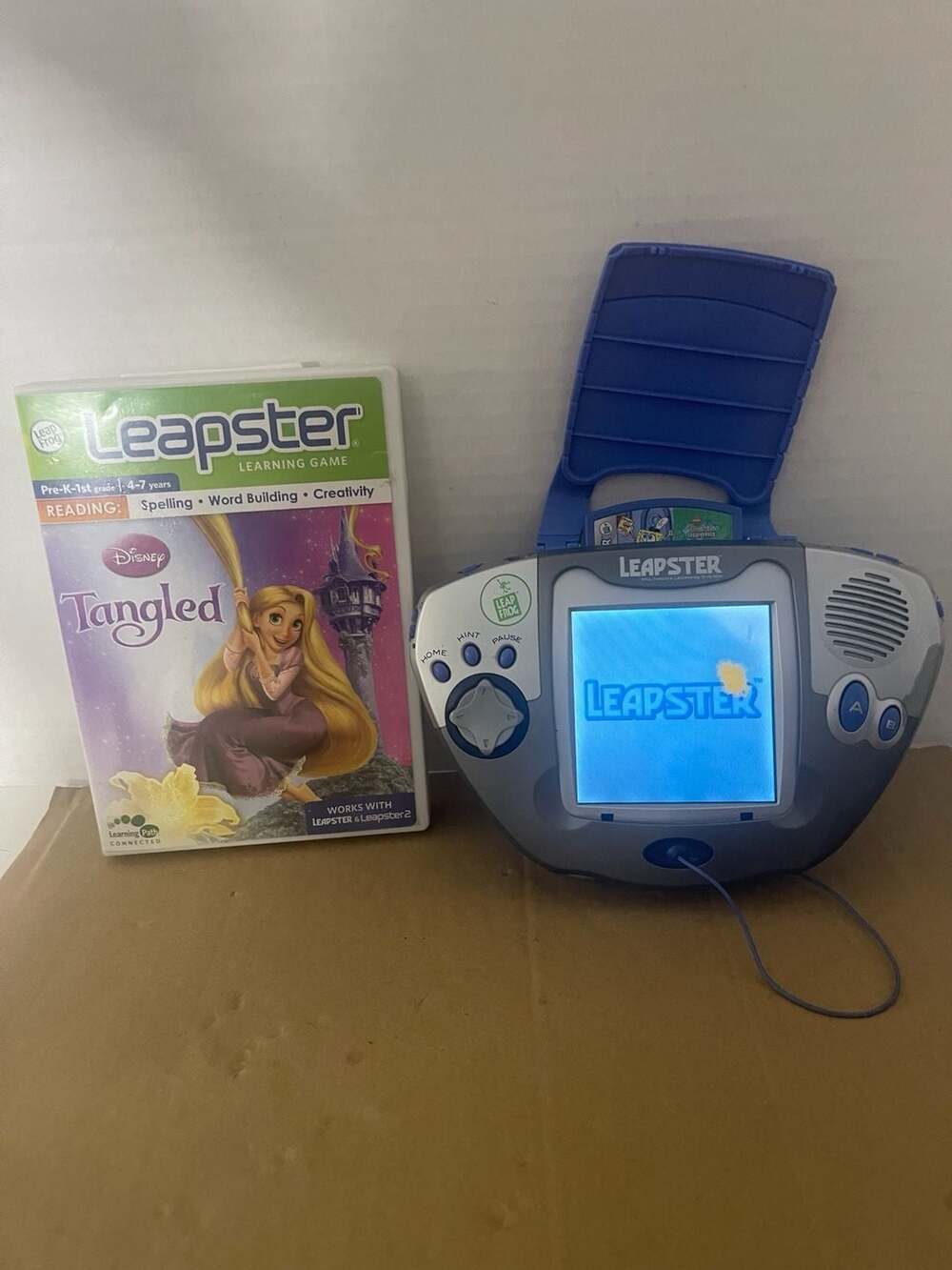 (Works, Screen Blob) LeapFrog Leapster 2003 Learning System Handheld w/ 2 Games